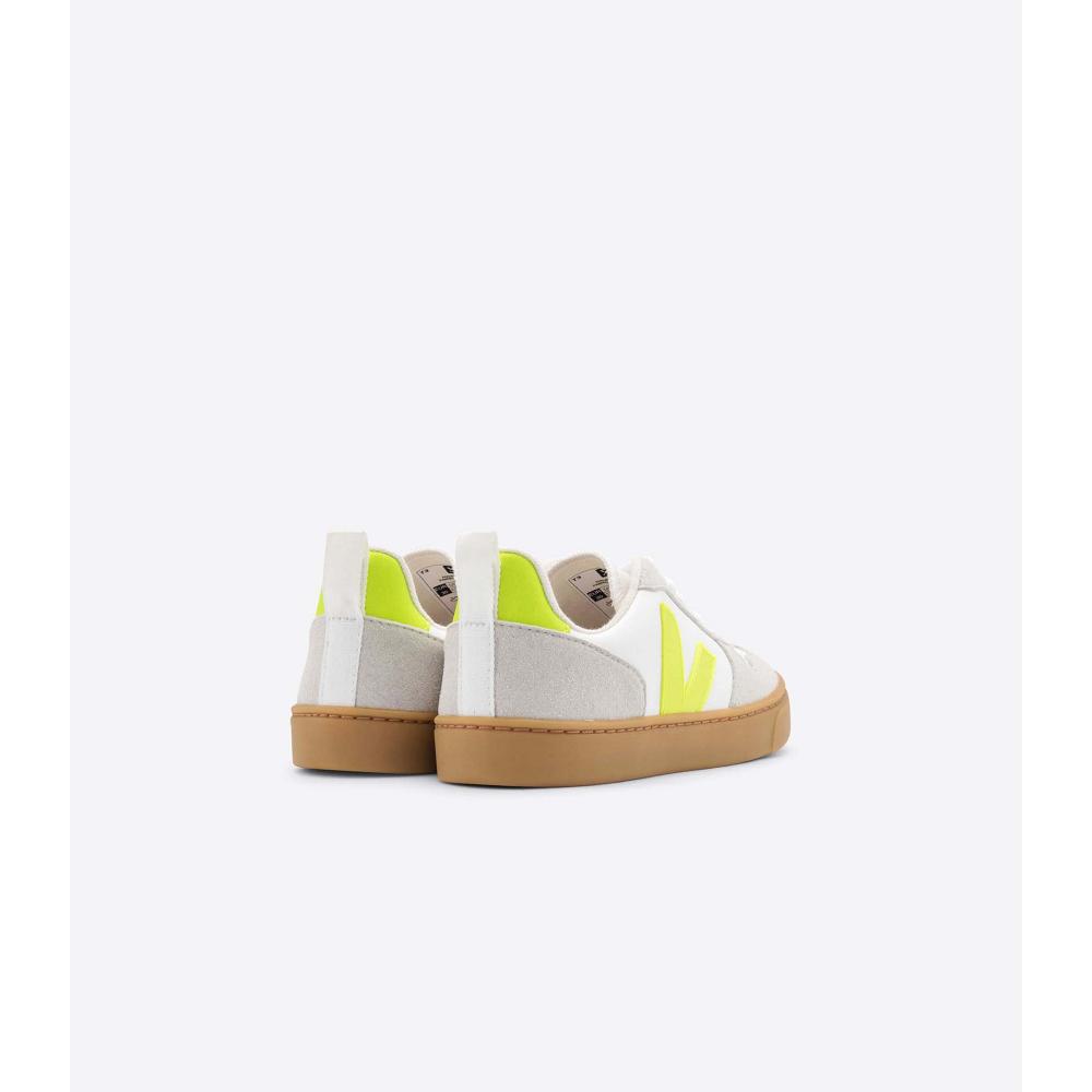 Veja V-10 CWL Kids' Shoes White/Blue | CA 777HAP